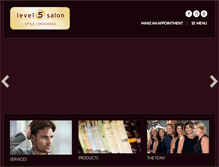 Tablet Screenshot of level5salon.com